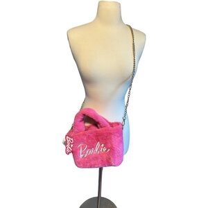 Limited Edition Skinnydip London x Barbie Pink Fluffy Mini Tote Bag